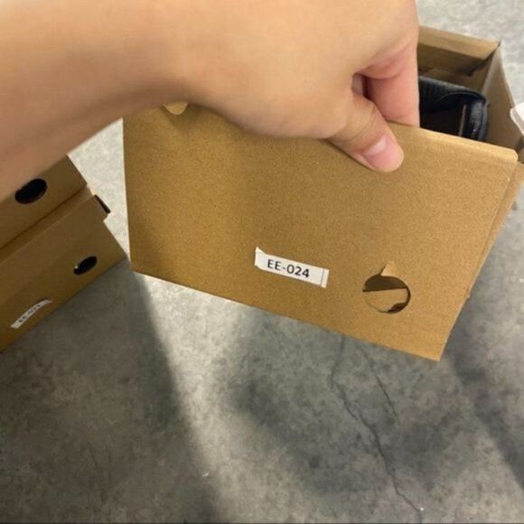 Women Peep Toe Fashion Block Heels Slipper Faux Leather Shoes Pump Slip On Shoes - Picture 8 of 8